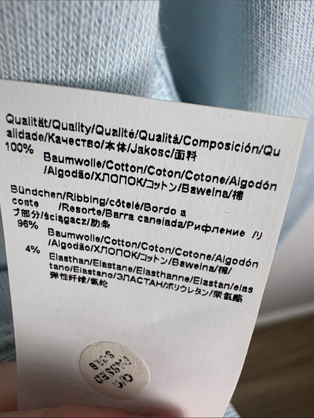 BOSS Pale Blue Crewneck Sweatshirt size XXXL - Picture 9 of 9